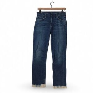 Citizens of Humanity Rocket High Rise Skinny Jeans Size 26 Ombre Dip Dye Raw Hem